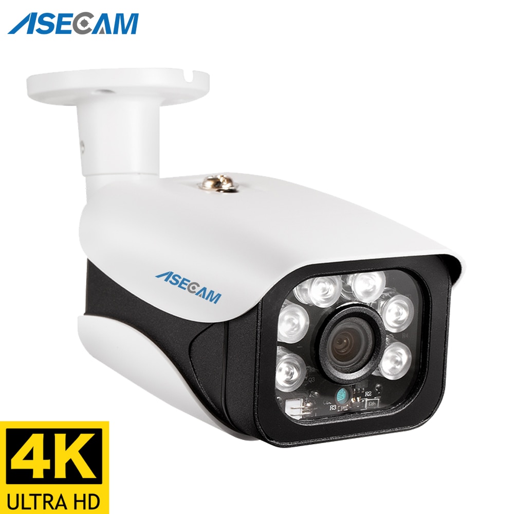 8MP 4K IP Camera Outdoor H.265 Onvif Bullet CCTV Array Night Vision IR 4MP POE Security Camera